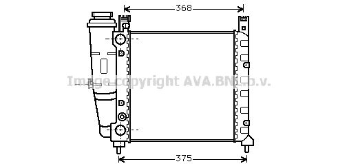 AVA QUALITY COOLING Радиатор, охлаждение двигателя FT2057